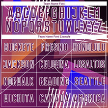 Load image into Gallery viewer, Custom Purple White Geometric Shapes Sublimation Soccer Uniform Jersey