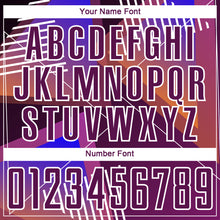 Load image into Gallery viewer, Custom Purple White Geometric Shapes Sublimation Soccer Uniform Jersey