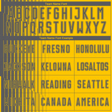 Load image into Gallery viewer, Custom Yellow Steel Gray Lines Sublimation Soccer Uniform Jersey