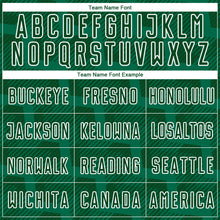 Load image into Gallery viewer, Custom Green White Lines Sublimation Soccer Uniform Jersey