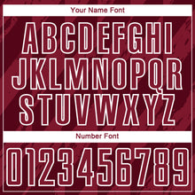 Load image into Gallery viewer, Custom Crimson White Geometric Shapes Sublimation Soccer Uniform Jersey