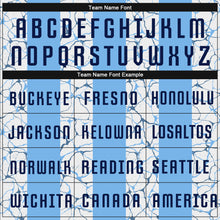 Load image into Gallery viewer, Custom Light Blue Navy-White Sublimation Soccer Uniform Jersey