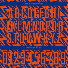 Load image into Gallery viewer, Custom Orange Royal Lightning Sublimation Soccer Uniform Jersey