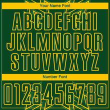 Load image into Gallery viewer, Custom Green Yellow Geometric Shapes Sublimation Soccer Uniform Jersey