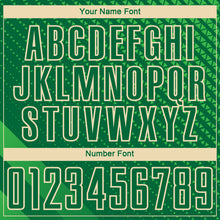 Load image into Gallery viewer, Custom Kelly Green City Cream Geometric Shapes Sublimation Soccer Uniform Jersey