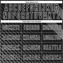 Load image into Gallery viewer, Custom Black White Geometric Shapes Sublimation Soccer Uniform Jersey