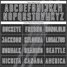 Load image into Gallery viewer, Custom Steel Gray White Diagonal Lines Sublimation Soccer Uniform Jersey