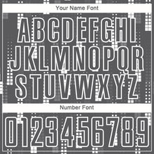 Load image into Gallery viewer, Custom Steel Gray White Geometric Shapes Sublimation Soccer Uniform Jersey