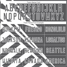 Load image into Gallery viewer, Custom Steel Gray White Lines Sublimation Soccer Uniform Jersey