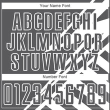 Load image into Gallery viewer, Custom Steel Gray White Lines Sublimation Soccer Uniform Jersey