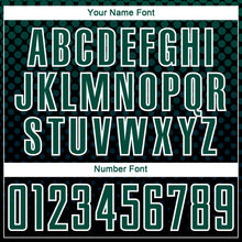 Load image into Gallery viewer, Custom Black Kelly Green-White Halftone Dots Sublimation Soccer Uniform Jersey