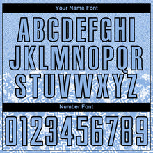 Load image into Gallery viewer, Custom Light Blue Black Geometric Shapes Sublimation Soccer Uniform Jersey