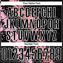 Load image into Gallery viewer, Custom Black Light Pink-Medium Pink Dripping Splatter Art Sublimation Soccer Uniform Jersey