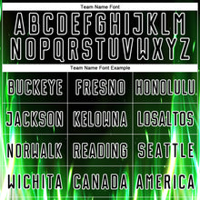 Load image into Gallery viewer, Custom Black White Flame Sublimation Soccer Uniform Jersey