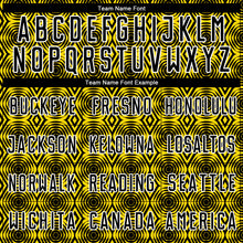 Load image into Gallery viewer, Custom Yellow Black-White Geometric Shapes Sublimation Soccer Uniform Jersey