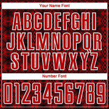 Load image into Gallery viewer, Custom Red Black-White Geometric Shapes Sublimation Soccer Uniform Jersey