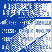 Load image into Gallery viewer, Custom White Thunder Blue Line Sublimation Soccer Uniform Jersey