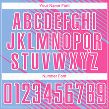 Load image into Gallery viewer, Custom Light Blue Pink-White Line Sublimation Soccer Uniform Jersey