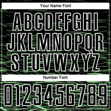 Load image into Gallery viewer, Custom Black Pea Green-White Line Sublimation Soccer Uniform Jersey