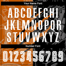 Load image into Gallery viewer, Custom Graffiti Pattern Black-Texas Orange Scratch Sublimation Soccer Uniform Jersey