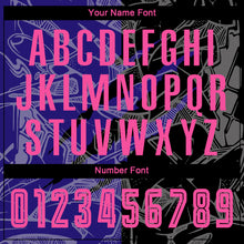 Load image into Gallery viewer, Custom Graffiti Pattern Pink Black-Dark Purple Scratch Sublimation Soccer Uniform Jersey