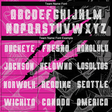 Load image into Gallery viewer, Custom Graffiti Pattern Black-Deep Pink Scratch Sublimation Soccer Uniform Jersey