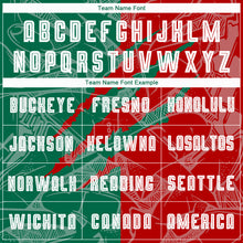 Load image into Gallery viewer, Custom Graffiti Pattern Red-Kelly Green Scratch Sublimation Soccer Uniform Jersey