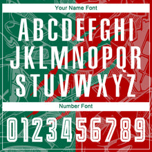 Load image into Gallery viewer, Custom Graffiti Pattern Red-Kelly Green Scratch Sublimation Soccer Uniform Jersey