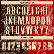 Load image into Gallery viewer, Custom Graffiti Pattern City Cream Red-Brown Scratch Sublimation Soccer Uniform Jersey