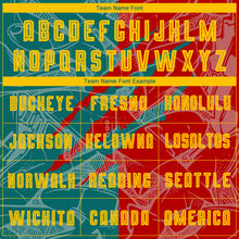 Load image into Gallery viewer, Custom Graffiti Pattern Yellow Red-Teal Scratch Sublimation Soccer Uniform Jersey