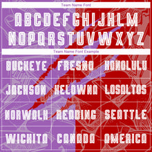 Load image into Gallery viewer, Custom Graffiti Pattern Red-Medium Purple Scratch Sublimation Soccer Uniform Jersey