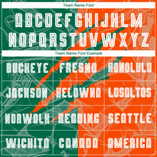 Load image into Gallery viewer, Custom Graffiti Pattern Kelly Green-Orange Scratch Sublimation Soccer Uniform Jersey