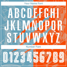 Load image into Gallery viewer, Custom Graffiti Pattern Shadow Blue-Orange Scratch Sublimation Soccer Uniform Jersey