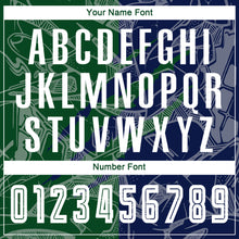 Load image into Gallery viewer, Custom Graffiti Pattern Green-Navy Scratch Sublimation Soccer Uniform Jersey