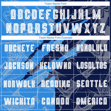 Load image into Gallery viewer, Custom Graffiti Pattern Powder Blue-Navy Scratch Sublimation Soccer Uniform Jersey