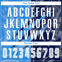 Load image into Gallery viewer, Custom Graffiti Pattern Powder Blue-Navy Scratch Sublimation Soccer Uniform Jersey