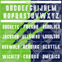 Load image into Gallery viewer, Custom Graffiti Pattern Aurora Green-Navy Scratch Sublimation Soccer Uniform Jersey