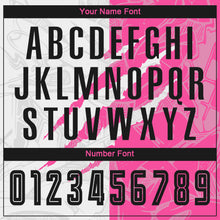 Load image into Gallery viewer, Custom Graffiti Pattern Black-Pink Scratch Sublimation Soccer Uniform Jersey