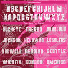 Load image into Gallery viewer, Custom Graffiti Pattern Crimson-Pink Scratch Sublimation Soccer Uniform Jersey