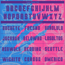 Load image into Gallery viewer, Custom Graffiti Pattern Purple Powder Blue-Pink Scratch Sublimation Soccer Uniform Jersey