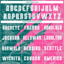 Load image into Gallery viewer, Custom Graffiti Pattern Teal-Pink Scratch Sublimation Soccer Uniform Jersey