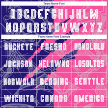 Load image into Gallery viewer, Custom Graffiti Pattern Dark Purple-Pink Scratch Sublimation Soccer Uniform Jersey