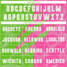 Load image into Gallery viewer, Custom Graffiti Pattern Aurora Green-Pink Scratch Sublimation Soccer Uniform Jersey