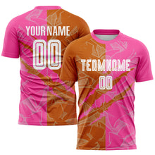 Load image into Gallery viewer, Custom Graffiti Pattern Texas Orange-Pink Scratch Sublimation Soccer Uniform Jersey