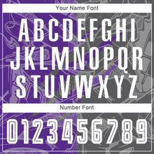 Load image into Gallery viewer, Custom Graffiti Pattern Steel Gray-Purple Scratch Sublimation Soccer Uniform Jersey