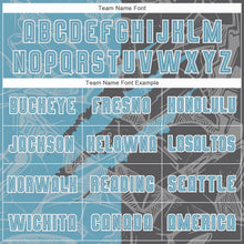 Load image into Gallery viewer, Custom Graffiti Pattern Shadow Blue-Steel Gray Scratch Sublimation Soccer Uniform Jersey