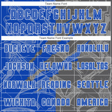 Load image into Gallery viewer, Custom Graffiti Pattern Thunder Blue-Steel Gray Scratch Sublimation Soccer Uniform Jersey