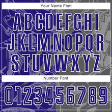 Load image into Gallery viewer, Custom Graffiti Pattern Dark Purple-Steel Gray Scratch Sublimation Soccer Uniform Jersey