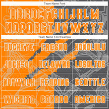 Load image into Gallery viewer, Custom Graffiti Pattern Bay Orange-Steel Gray Scratch Sublimation Soccer Uniform Jersey