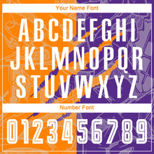 Load image into Gallery viewer, Custom Graffiti Pattern Bay Orange-Purple Scratch Sublimation Soccer Uniform Jersey